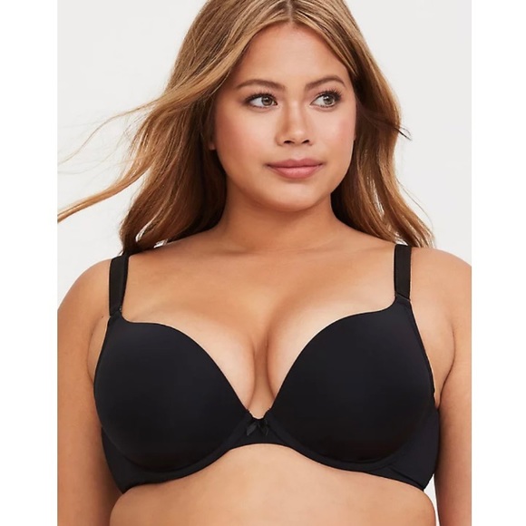 *NWT* TORRID BLACK 360° BACK SMOOTHING™ PUSH-UP PLUNGE BRA - Picture 1 of 6